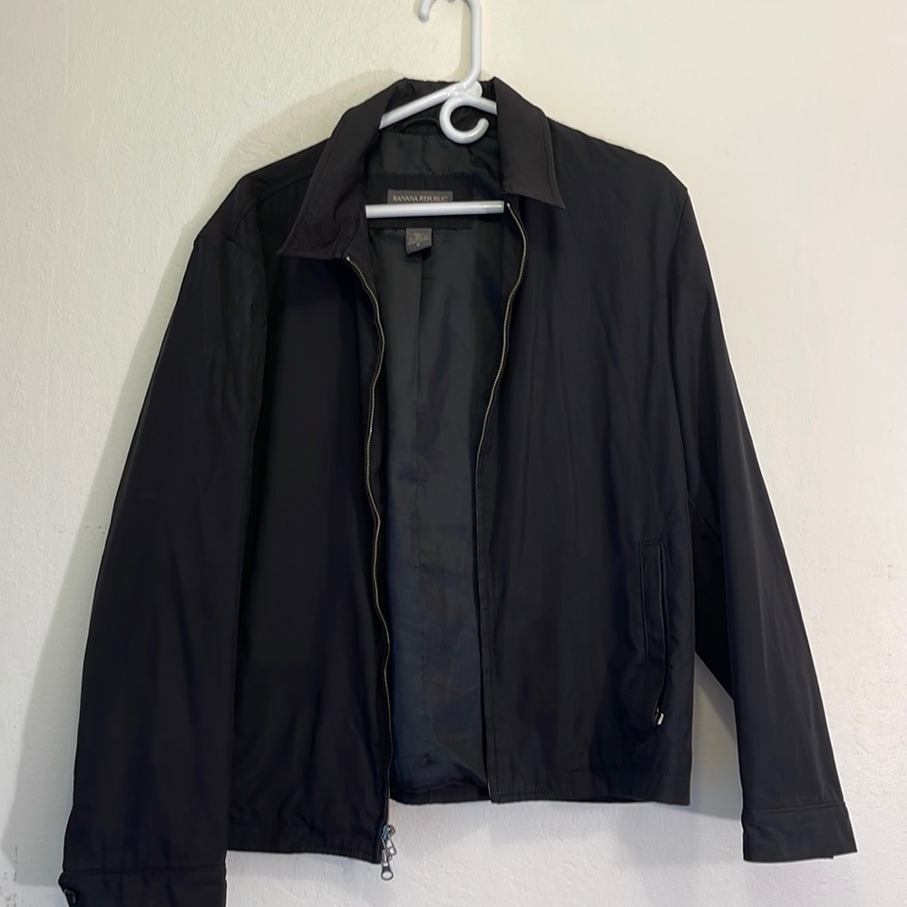 Banana Republic Black Collard Jacket Size Medium